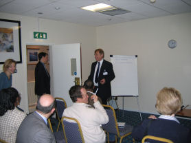 Click on the image to view David Winch delivering his seminar 'It's Only Worth Something When Somebody Buys It' at full size in a new window