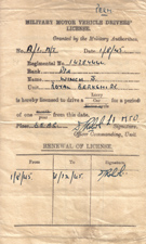 John's Military Drivers' License